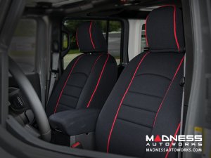 Jeep Wrangler JL Seat Covers - Front + Rear Seats - Custom Neoprene Design